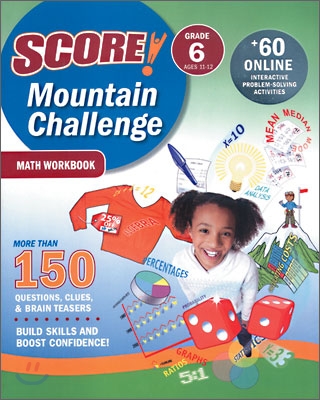 Score! Mountain Challenge : Math Workbook : Grade 6