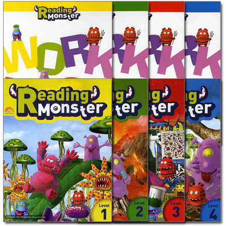 Reading Monster FULL SET ( 4 Student Book+ 4 Workbook)
