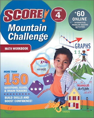 Score! Mountain Challenge : Math Workbook : Grade 4