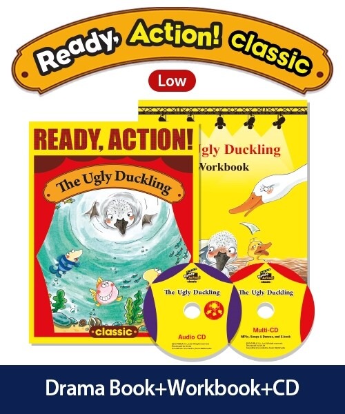 Ready Action Classic Low : The Ugly Duckling (Student Book + Workbook + CD)