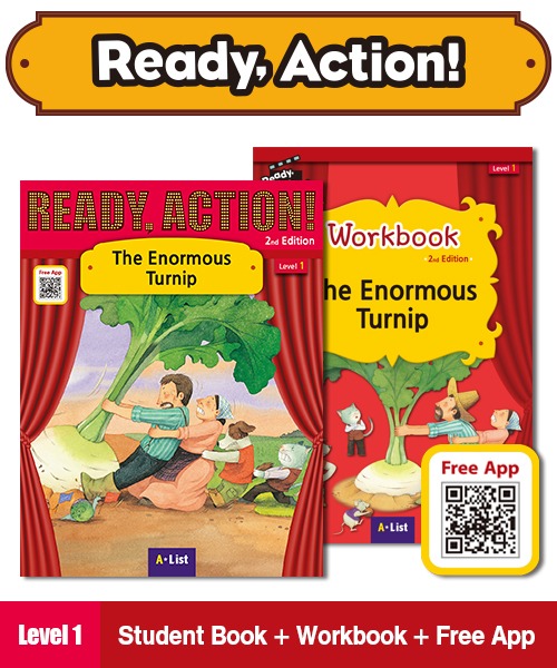 Ready Action 2E 1: The Enormous Turnip [SB + WB + QR Code]
