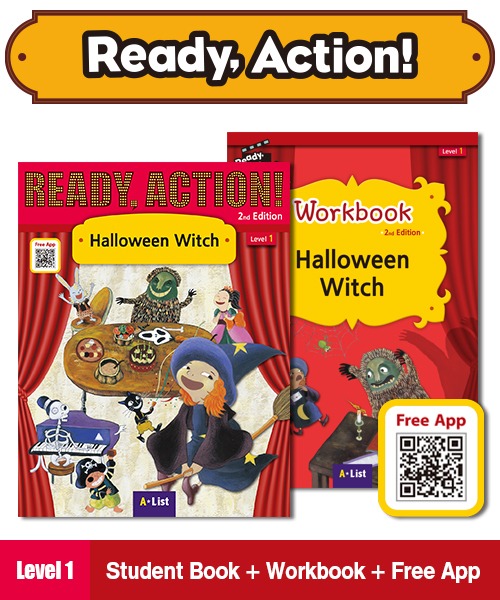(NEW-2023) Ready Action (2E) [SB + WB + Free App] 1: Halloween Witch