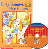 Scholastic Hello Reader CD Set - Level 1-44 | Busy Bunnies&#039; Five Senses