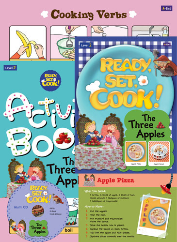 Ready, Set, Cook! 2 : The Three Apples [SB+Multi CD+AB+Wall Chart+Cooking Card]