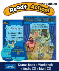 Ready Action 2E 2: The Wenny Man and the Three Goblins [SB+WB+Audio CD+Multi-CD]