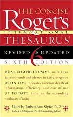 THE CONCISE ROGETS INTERNATIONAL THESAURUS 6/E