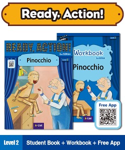 (NEW-2023) Ready Action (2E) [SB + WB + Free App] 2: Pinocchio