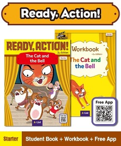 Ready Action Starter : The Cat and the Bell (Student Book + App QR + Workbook, 2nd Edition)