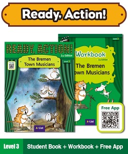 (NEW-2023) Ready Action (2E) [SB + WB + Free App] 3: The Bremen Town Musicians