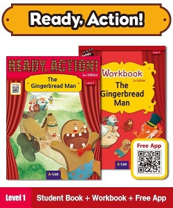 (NEW-2023) Ready Action (2E) [SB + WB + Free App] 1: The Gingerbread Man