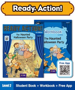 (NEW-2023) Ready Action (2E) [SB + WB + Free App] 2 : The Haunted Halloween Party