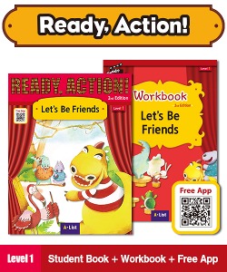 (NEW-2023) Ready Action (2E) [SB + WB + Free App] 1: Let&#039;s Be Friends