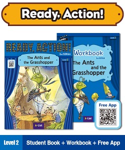 (NEW-2023) Ready Action (2E) [SB + WB + Free App] 2: The Ants and the Grasshopper