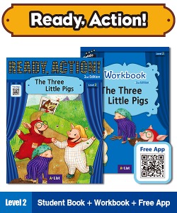 (NEW-2023) Ready Action (2E) [SB + WB + Free App] 2: The Three Little Pigs