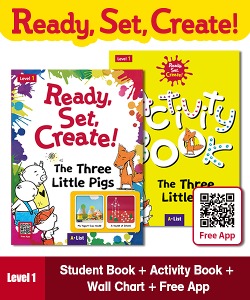 (NEW-2023) Pack-Ready, Set, Create! 1 : The Three Little Pigs