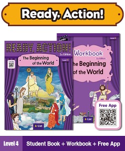 Ready Action Level 4 : The Beginning of the World (Student Book + App QR + Workbook, 2nd Edition)
