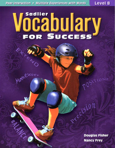 Sadlier Vocabulary For Success Level B (Grade 7)