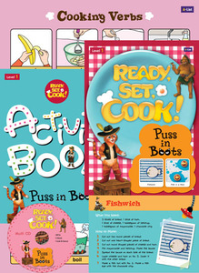 Ready, Set, Cook! 1 : Puss in Boots [SB+Multi CD+AB+Wall Chart+Cooking Card]