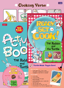 Ready, Set, Cook! 1 : The Rabbit and the Turtle [SB+Multi CD+AB+Wall Chart+Cooking Card]